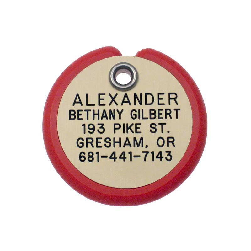 Round Frame Tag, - Lucky Pet